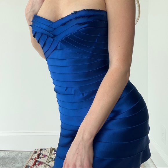 Blue Ruffle Dress - Picture 2 of 5